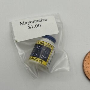 Handmade By Artist‎ Miniature Dollhouse Food mayonnaise 1:12